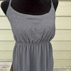 Gimmicks by BKE Gray Criss Cross Back dress, Women's size M